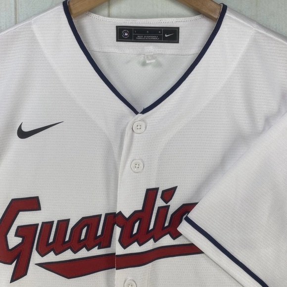 Nike Other - Nike Cleveland Guardians Baseball Jersey Mens Large White MLB Button Front NWOT